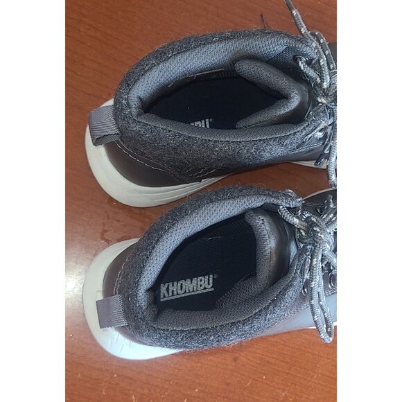 KHOMBU Women's Ankle Boots Clara All-Weather Shoes Gray Lace-Up Nice! - Picture 9 of 10